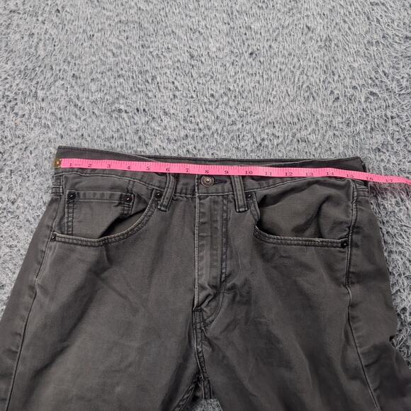 Levis 505 Jeans Men 31x30 Gray Distressed Normcore Straight Leg Rocker Chore - Picture 6 of 10